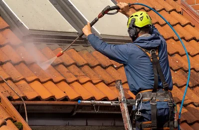 Démoussage et hydrofuge de toiture à Mansempuy